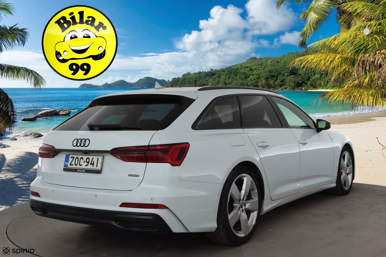 Audi A6 2020 Avant Business Sport 55 TFSI e quattro S tronic S-Line * ACC / 360° / Hierovat&ilmastoidut nahat / Matrix LED * - KeylessGo / Muistipenkit / Kahdet renkaat aluvanteilla / Huippuvarusteet