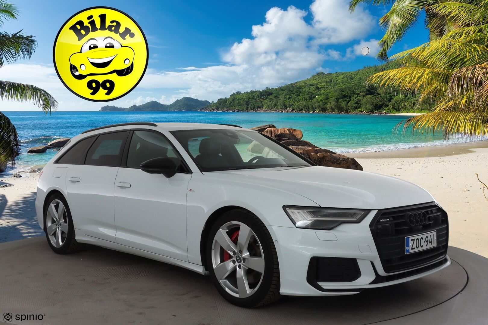 Audi A6 2020 Avant Business Sport 55 TFSI e quattro S tronic S-Line * ACC / 360° / Hierovat&ilmastoidut nahat / Matrix LED * - KeylessGo / Muistipenkit / Kahdet renkaat aluvanteilla / Huippuvarusteet