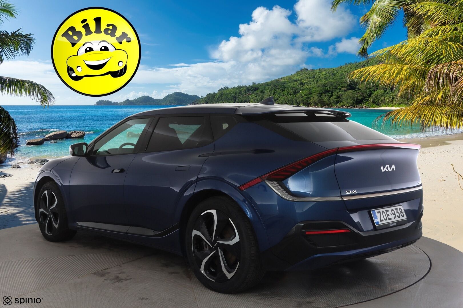 Kia EV6 2022 GT-Line AWD 77 kWh 325 hv - | ACC | ILP | Koukku | HUD | Meridian | Ilm. sähköpenkit | Muistipenkki | Nahka-alcantara | P.kamera | Ambient Light | Merkkihuollot | 1-om suomiauto |
