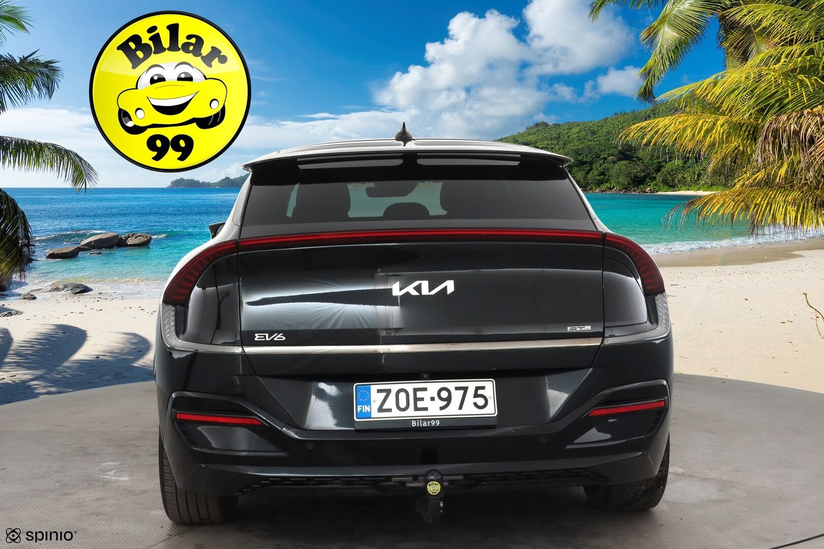 Kia EV6 2022 GT-Line AWD 77 kWh 325 hv * ACC / ILP / Muistipenkki / P.kamera / Koukku / Ilmastoidut penkit / Adapt.LED / Navi * - 1.Om Suomi-auto / Akku kuntotarkastettu / Kahdet renkaat aluvanteilla / Merkkihuollettu