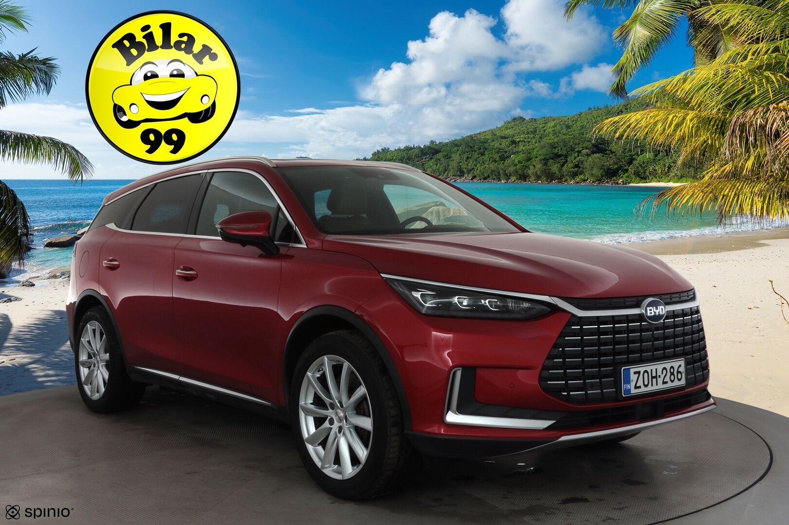 BYD Tang 2022 109kWh, AWD 7-P  * ACC / 360° / Panorama / Koukku / Muistipenkki / Dirac / Ilmastoidut nahat / KeylessGo / Navi / LED / Uudet kesä- ja talvirenkaat * - Kahdet uudet renkaat aluvanteilla / Merkkihuollettu - HULLUT AVAJAISHULINAT KORKOTARJOUS 3,29 %