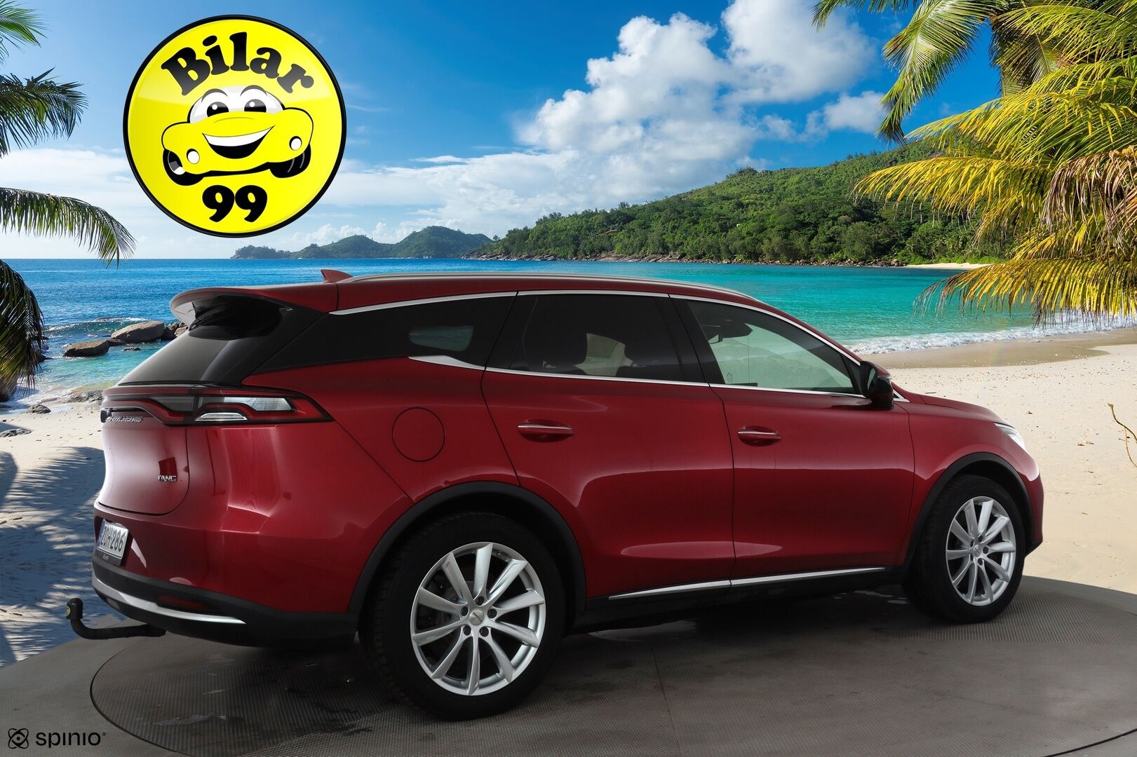 BYD Tang 2022 109kWh, AWD 7-P  * ACC / 360° / Panorama / Koukku / Muistipenkki / Dirac / Ilmastoidut nahat / KeylessGo / Navi / LED * - Kahdet renkaat aluvanteilla / Merkkihuollettu