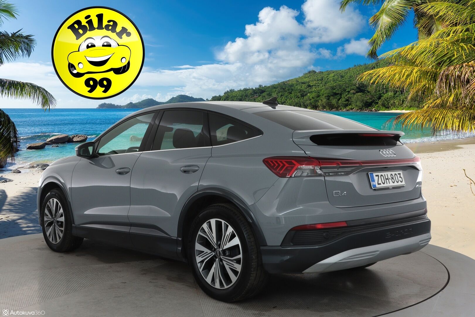 Audi Q4 e-tron 2022 40 Sportback ** Lämpöpumppu / Adapt.Vakkari / LED-valot / P.Kamera / Navi / Kaistavahti ** - Suomi-auto / Akku kuntotarkastettu / Kahdet Renkaat