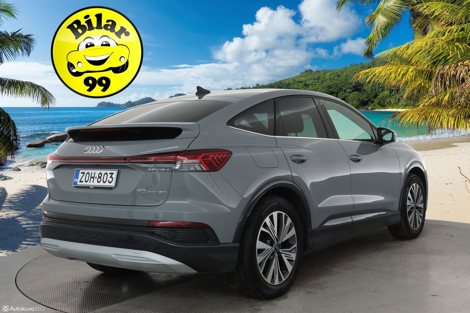 Audi Q4 e-tron 2022 40 Sportback ** Lämpöpumppu / Adapt.Vakkari / LED-valot / P.Kamera / Navi / Kaistavahti ** - Suomi-auto / Akku kuntotarkastettu / Kahdet Renkaat - HULLU BLACKWEEK KORKOTARJOUS 2,49%