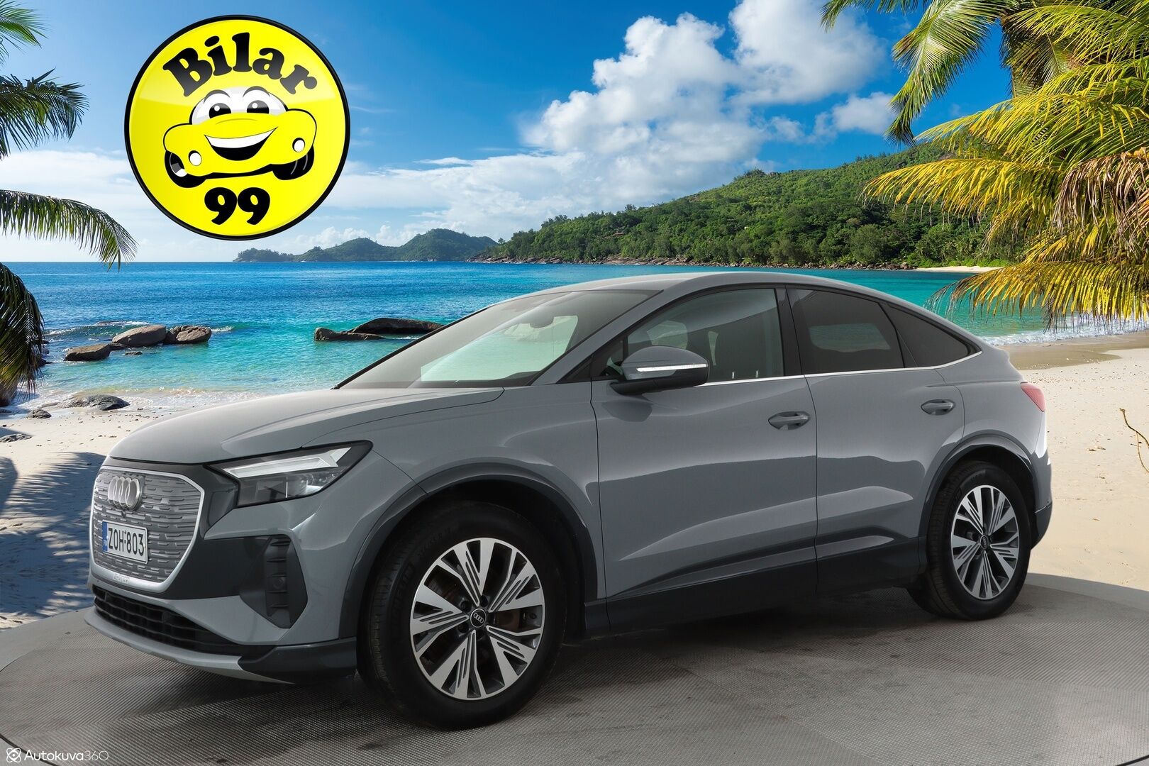 Audi Q4 e-tron 2022 40 Sportback ** Lämpöpumppu / Adapt.Vakkari / LED-valot / P.Kamera / Navi / Kaistavahti ** - Suomi-auto / Akku kuntotarkastettu / Kahdet Renkaat - HULLU BLACKWEEK KORKOTARJOUS 2,49%