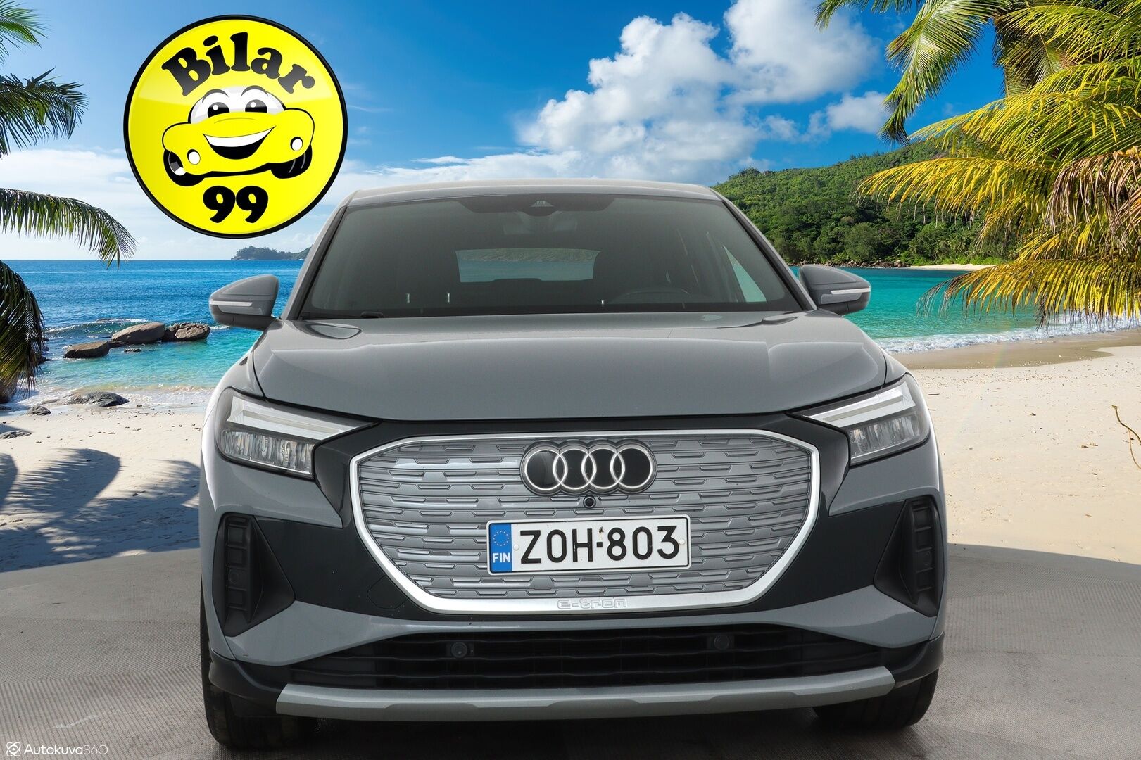 Audi Q4 e-tron 2022 40 e-tron Sportback ** Lämpöpumppu / Adapt.Vakkari / LED-valot / P.Kamera / Navi / Kaistavahti ** - SoH 96,1% / 1-om Suomi-auto / Akku kuntotarkastettu / 2x Latauskaapelit / Kahdet Renkaat