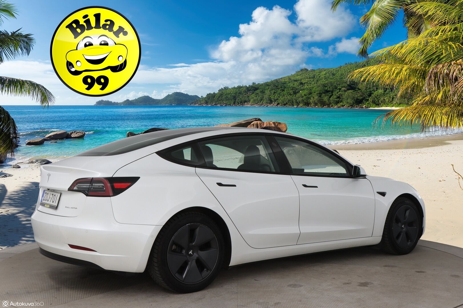 Tesla Model 3 2021 Long Range AWD Refresh / Lämpöpumppu / Matrix-LED / P-Kamera / 2x Renkaat ja Vanteet - Akku kuntotarkistettu! / Lasikatto / Premium Audio / Autopilot / Musta Nahkasisusta