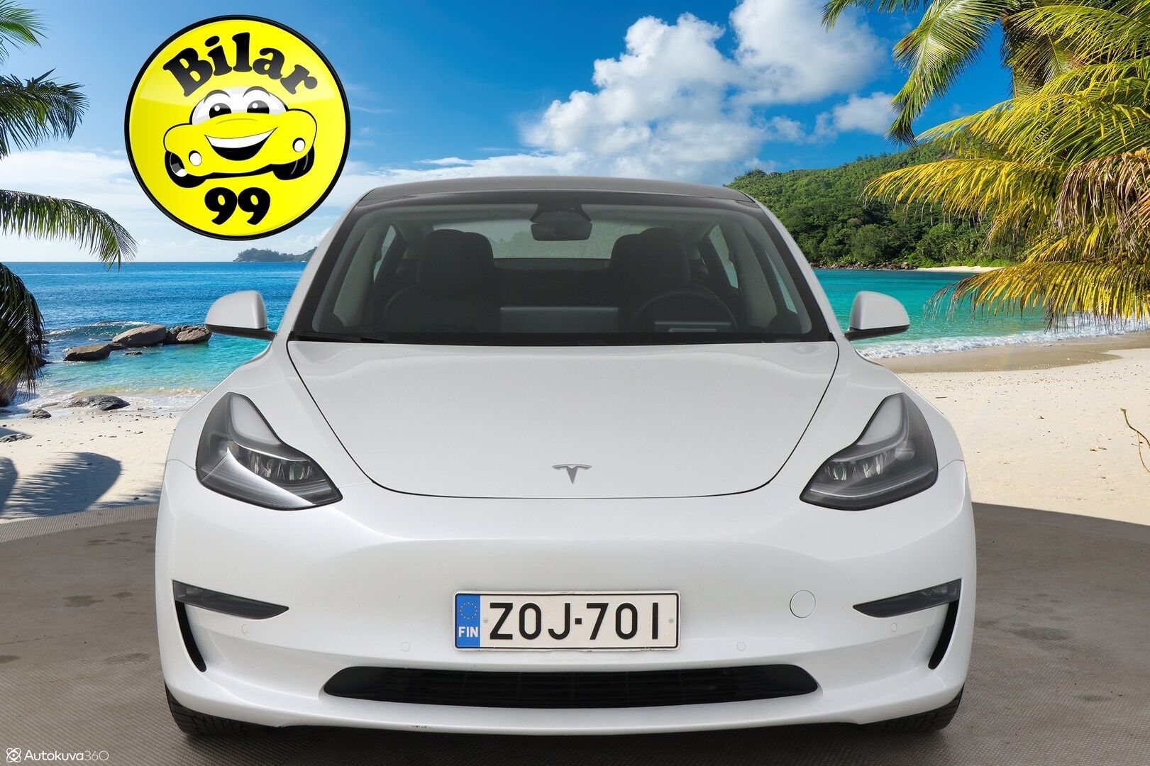 Tesla Model 3 2021 Long Range AWD Refresh / Lämpöpumppu / Matrix-LED / P-Kamera / 2x Renkaat ja Vanteet - Akku kuntotarkistettu! / Lasikatto / Premium Audio / Autopilot / Musta Nahkasisusta