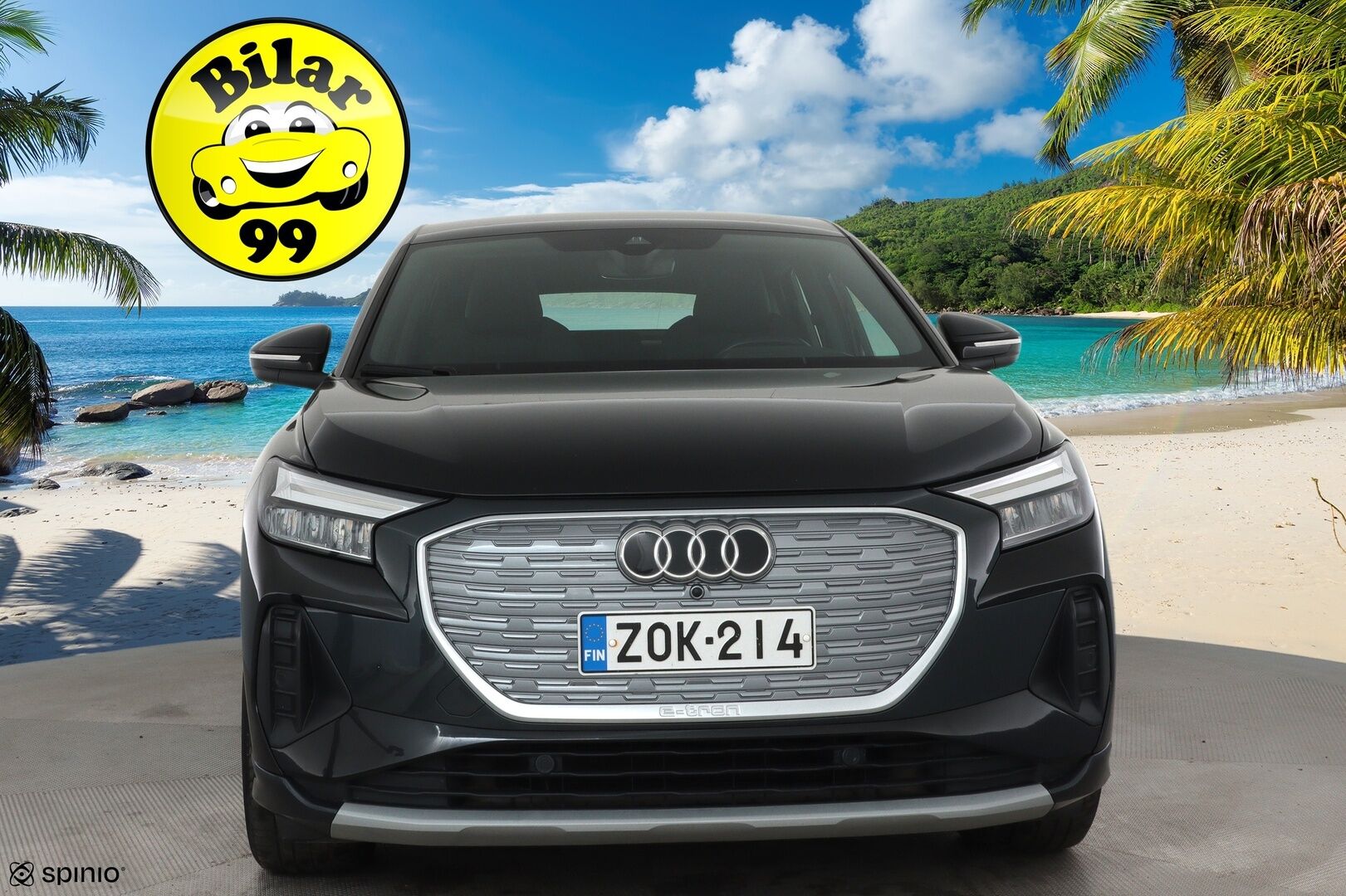 Audi Q4 e-tron 2022 40 Sportback **HUD / Lämpöpumppu / Adapt.Vakkari / LED-valot / P.kamera Sporttipenkki Muistilla / Navi / Keyless** - 3,99 % KORKOTARJOUS TÄHÄN AUTOON - 1-om Suomi-auto / 2x Latauskaapelit / Kahdet Renkaat / Merkkihuollettu!
