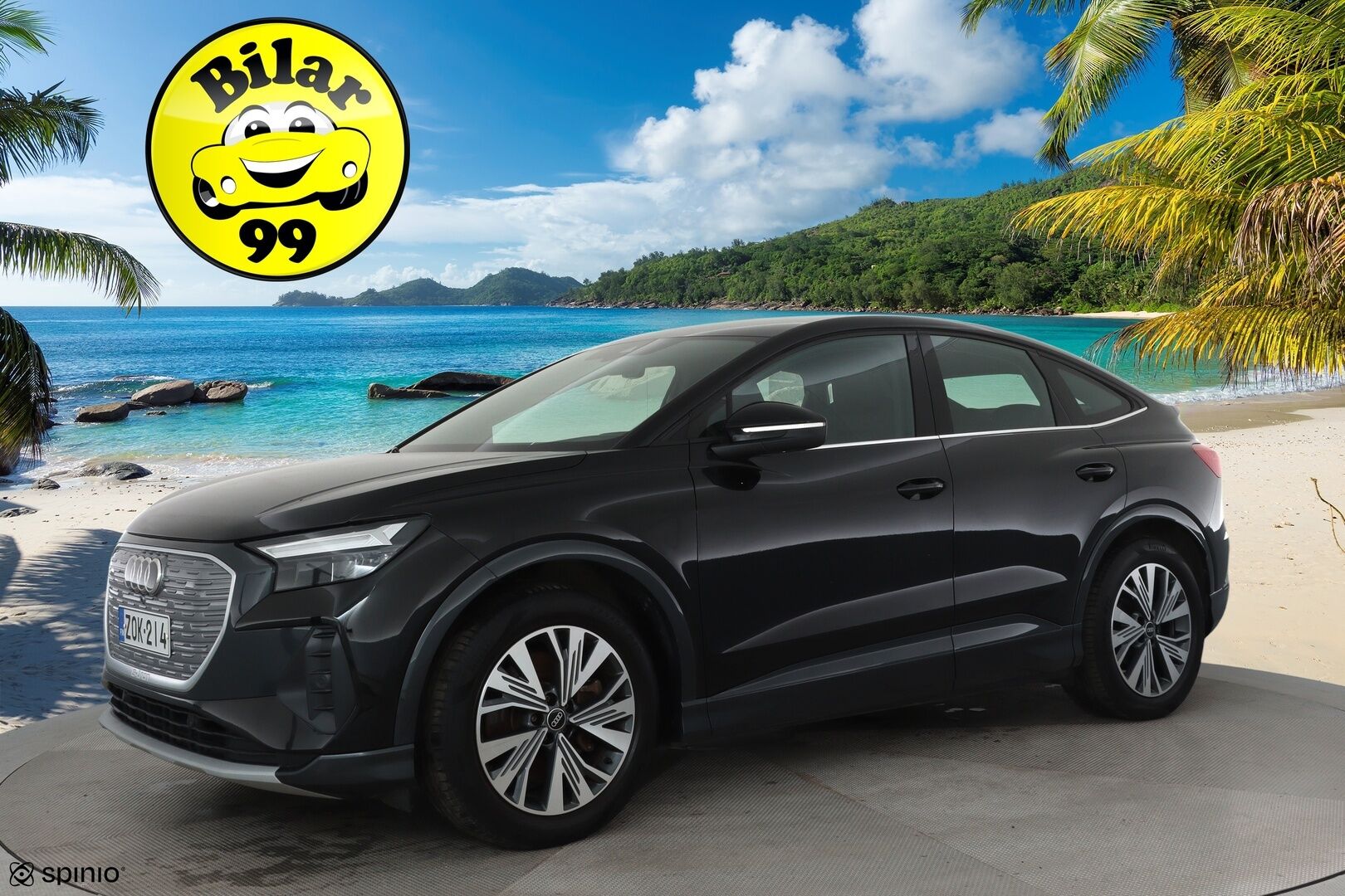 Audi Q4 e-tron 2022 40 Sportback **HUD / Lämpöpumppu / Adapt.Vakkari / LED-valot / P.kamera Sporttipenkki Muistilla / Navi / Keyless** - 3,99 % KORKOTARJOUS TÄHÄN AUTOON - 1-om Suomi-auto / 2x Latauskaapelit / Kahdet Renkaat / Merkkihuollettu!