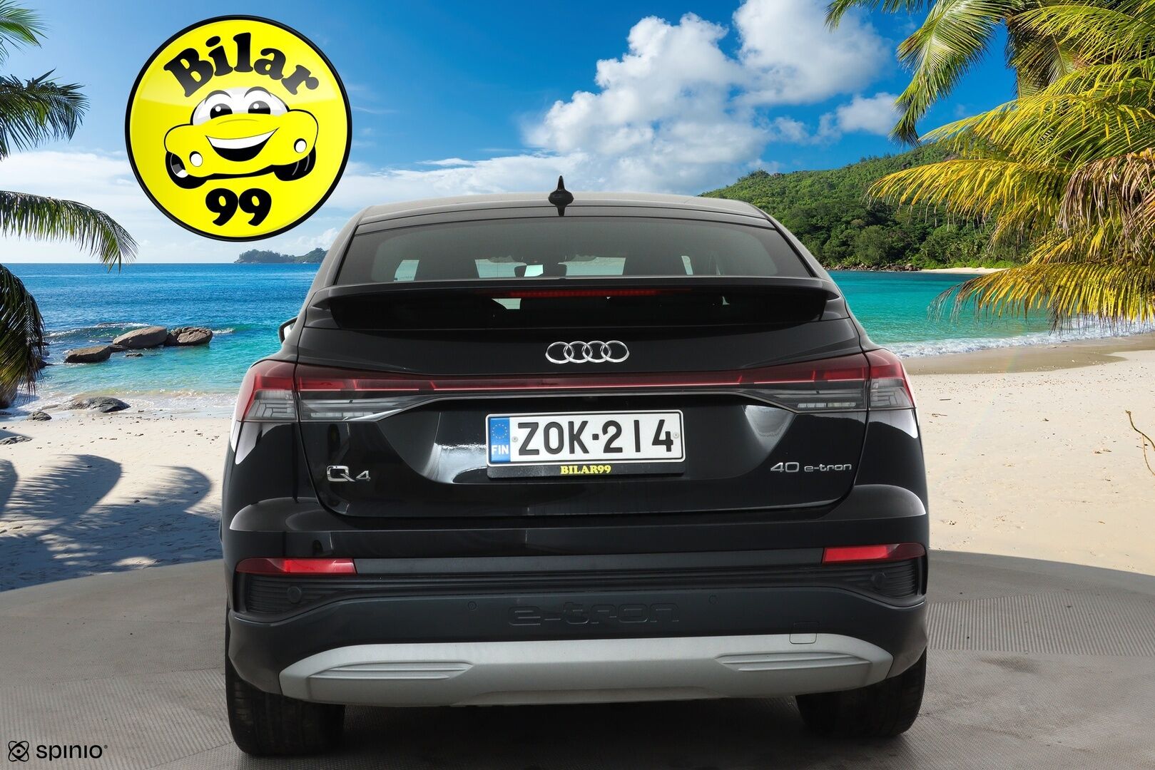 Audi Q4 e-tron 2022 40 Sportback **HUD / Lämpöpumppu / Adapt.Vakkari / LED-valot / P.kamera Sporttipenkki Muistilla / Navi / Keyless** - 3,99 % KORKOTARJOUS TÄHÄN AUTOON - 1-om Suomi-auto / 2x Latauskaapelit / Kahdet Renkaat / Merkkihuollettu!