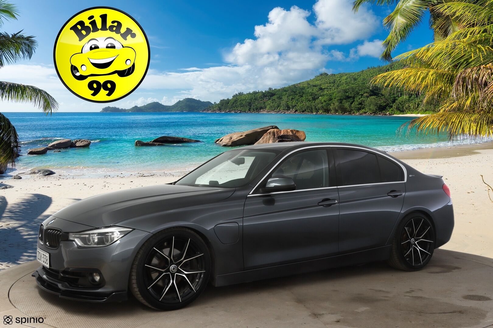 BMW 330 2016 F30 Sedan 330e A Sport Line * M-Sport ratti / Vakionopeudensäädin / Sporttipenkit / P. Tutka / Navi / LED * - Kesärenkaat 19" aluilla - HULLUT AVAJAISHULINAT KORKOTARJOUS 3,29 %