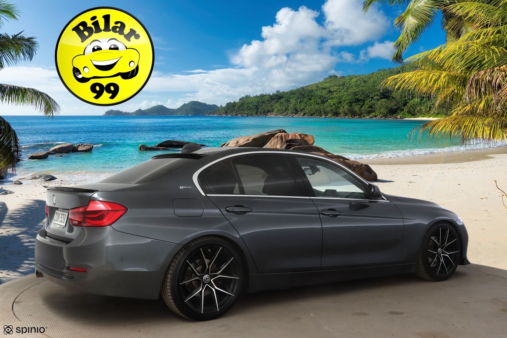 BMW 330 2016 F30 Sedan 330e A Sport Line * M-Sport ratti / Vakionopeudensäädin / Sporttipenkit / P. Tutka / Navi / LED * - Kesärenkaat 19" aluilla - HULLUT AVAJAISHULINAT KORKOTARJOUS 3,29 %