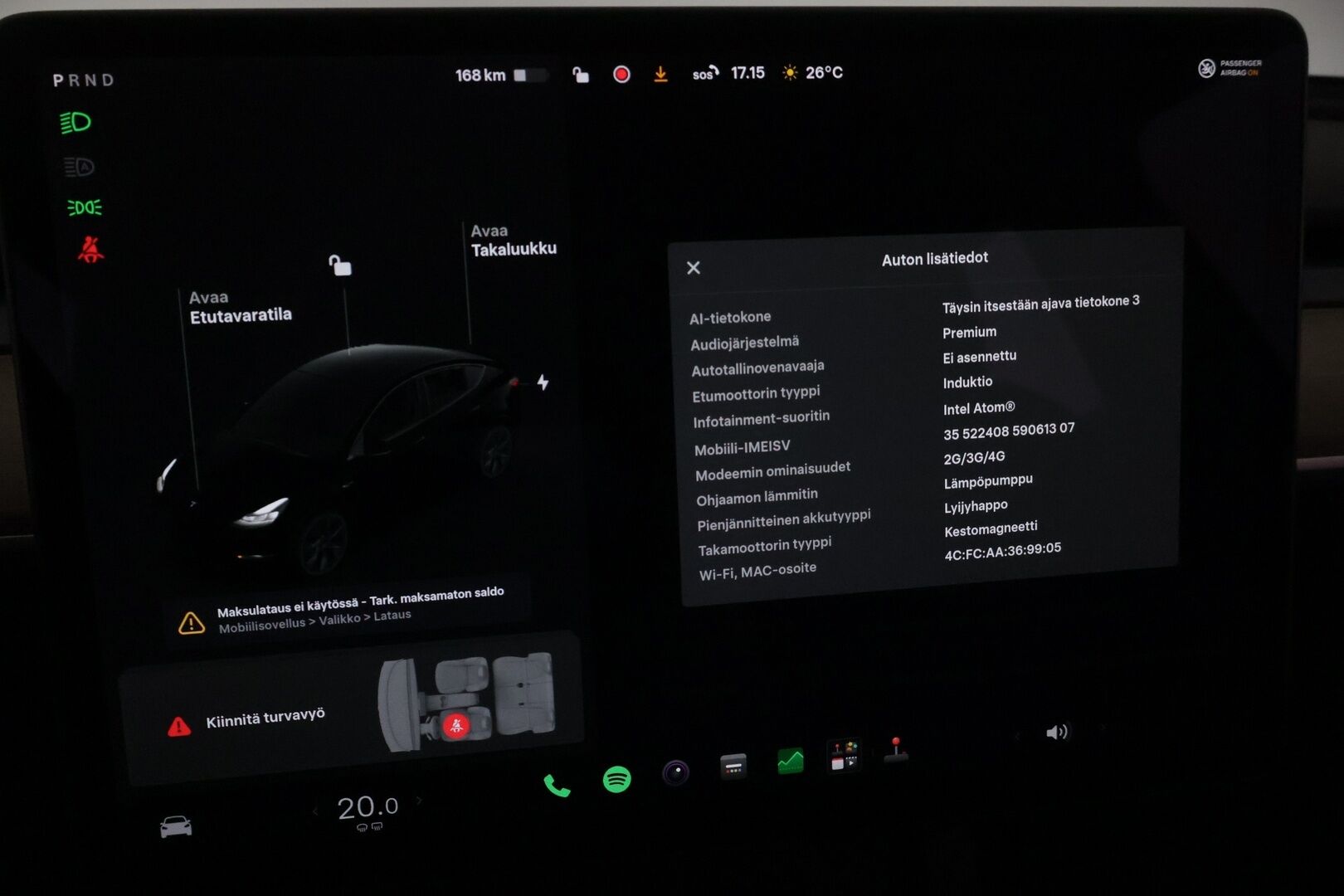 Tesla Model Y 2021 Long Range - Akku kuntotarkastettu | ILP | ACC | Lasikatto | Matrix-LED | P.Kamera | Muistipenkki | Premium Audio | Navi | Keyless