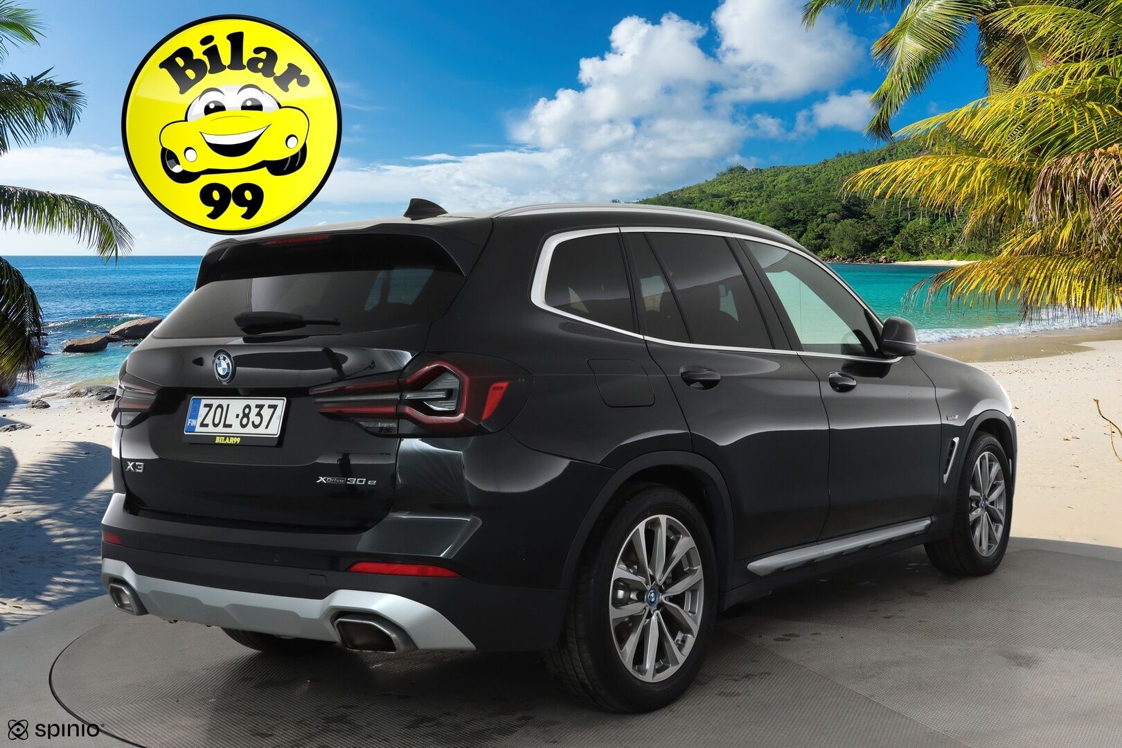 BMW X3 2022 G01 xDrive 30e A Charged Edition **Vakkari / Ruskeat nahat / P.kamera / Adapt.LED / Hifit / Koukku / Comfort Access** - 3,99 % KORKOTARJOUS TÄHÄN AUTOON - 1.Om Suomi-auto / Akku kuntotarkastettu / Kahdet renkaat aluvanteilla / Sporttipenkit / Digimittaristo / Navi 