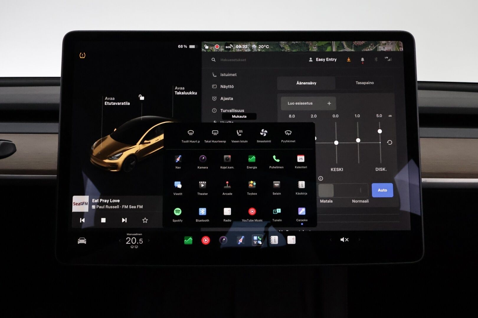 TESLA MODEL 3 2021 Standard Range Plus - Vetokoukku | ACC | Premium Audio | Muistipenkki | Matrix LED | Peruutuskamera | Nahkasisusta | Lasikatto | SOH 93% | 2x Renkaat!