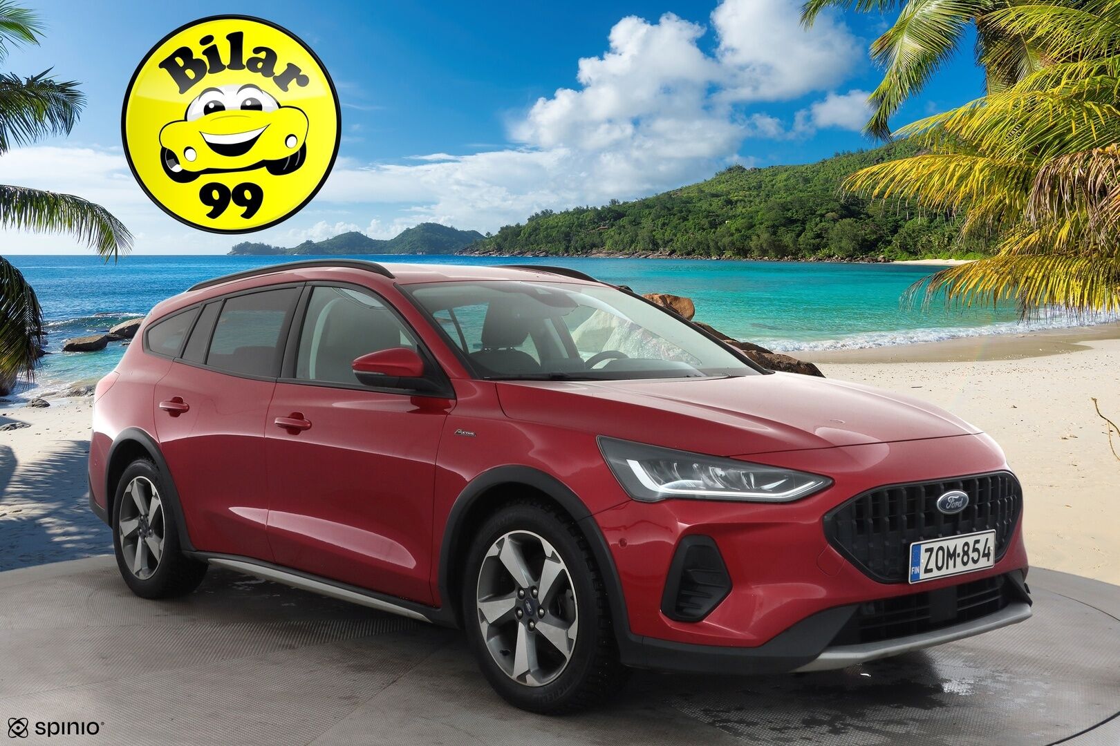 Ford Focus 2022 1.0 EcoBoost Hybrid Powershift 155hv A7 Active Style Wagon * ACC / LED / P.Kamera / Lohkolämmitin / Navi / Kaistavahti * - Koukku / Kahdet renkaat alumiini vanteilla / Merkkiliikkeen Huoltokirja