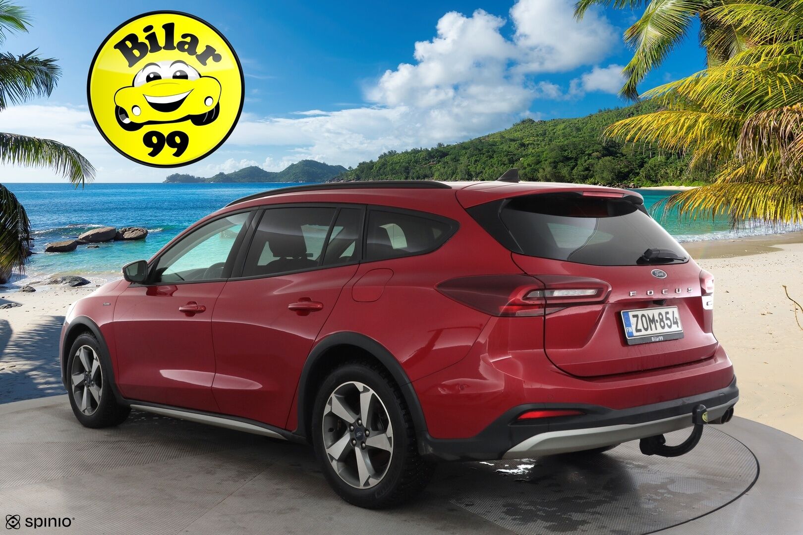 Ford Focus 2022 1.0 EcoBoost Hybrid Powershift 155hv A7 Active Style Wagon * ACC / LED / P.Kamera / Lohkolämmitin / Navi / Kaistavahti * - Koukku / Kahdet renkaat alumiini vanteilla / Merkkiliikkeen Huoltokirja