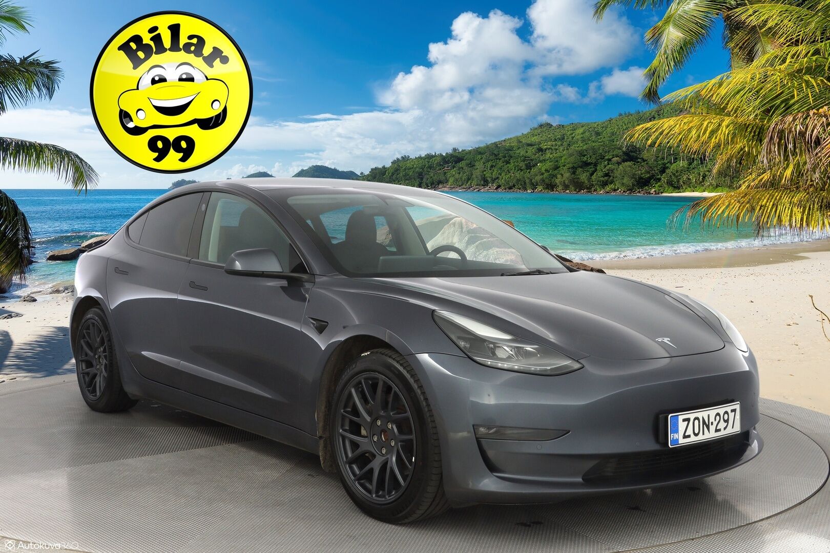 Tesla Model 3 2021 Long Range *Acc / Panorama / Kamera / Premium audio / Tutkat* - 2x renkaat Alumiinivantein / Taloudellinen