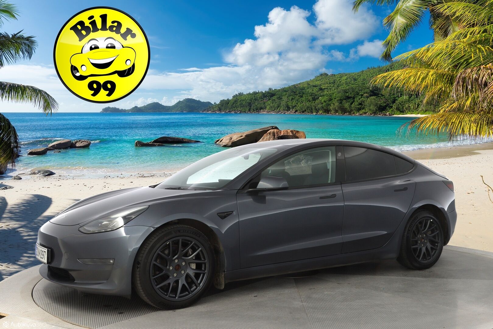 Tesla Model 3 2021 Long Range *Acc / Panorama / Kamera / Premium audio / Tutkat* - 2x renkaat Alumiinivantein / Taloudellinen