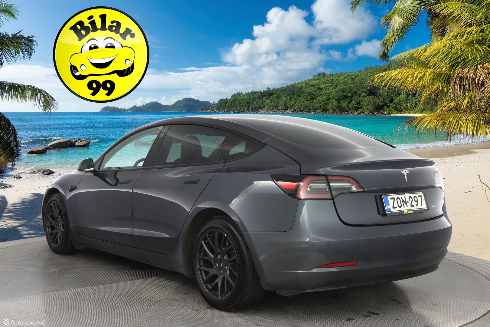 Tesla Model 3 2021 Long Range *Acc / Panorama / Kamera / Premium audio / Tutkat* - 2x renkaat Alumiinivantein / Taloudellinen