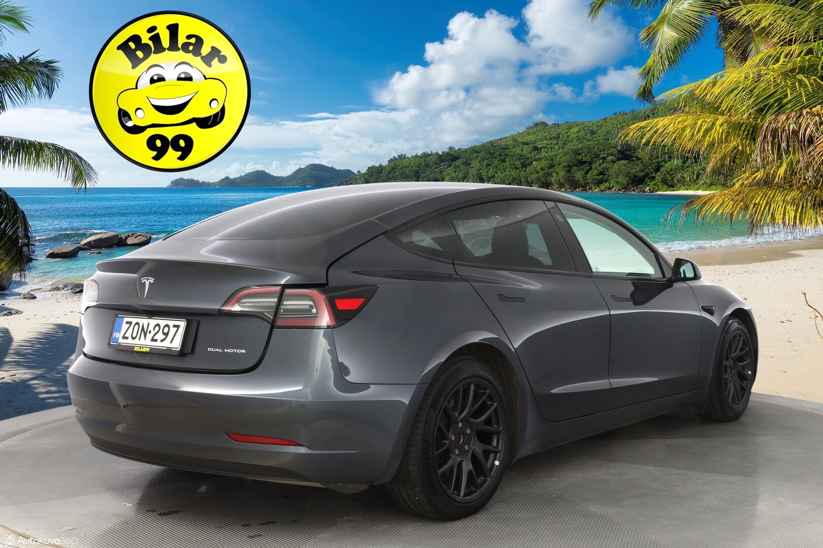 Tesla Model 3 2021 Long Range *Acc / Panorama / Kamera / Premium audio / Tutkat* - 2x renkaat Alumiinivantein / Taloudellinen