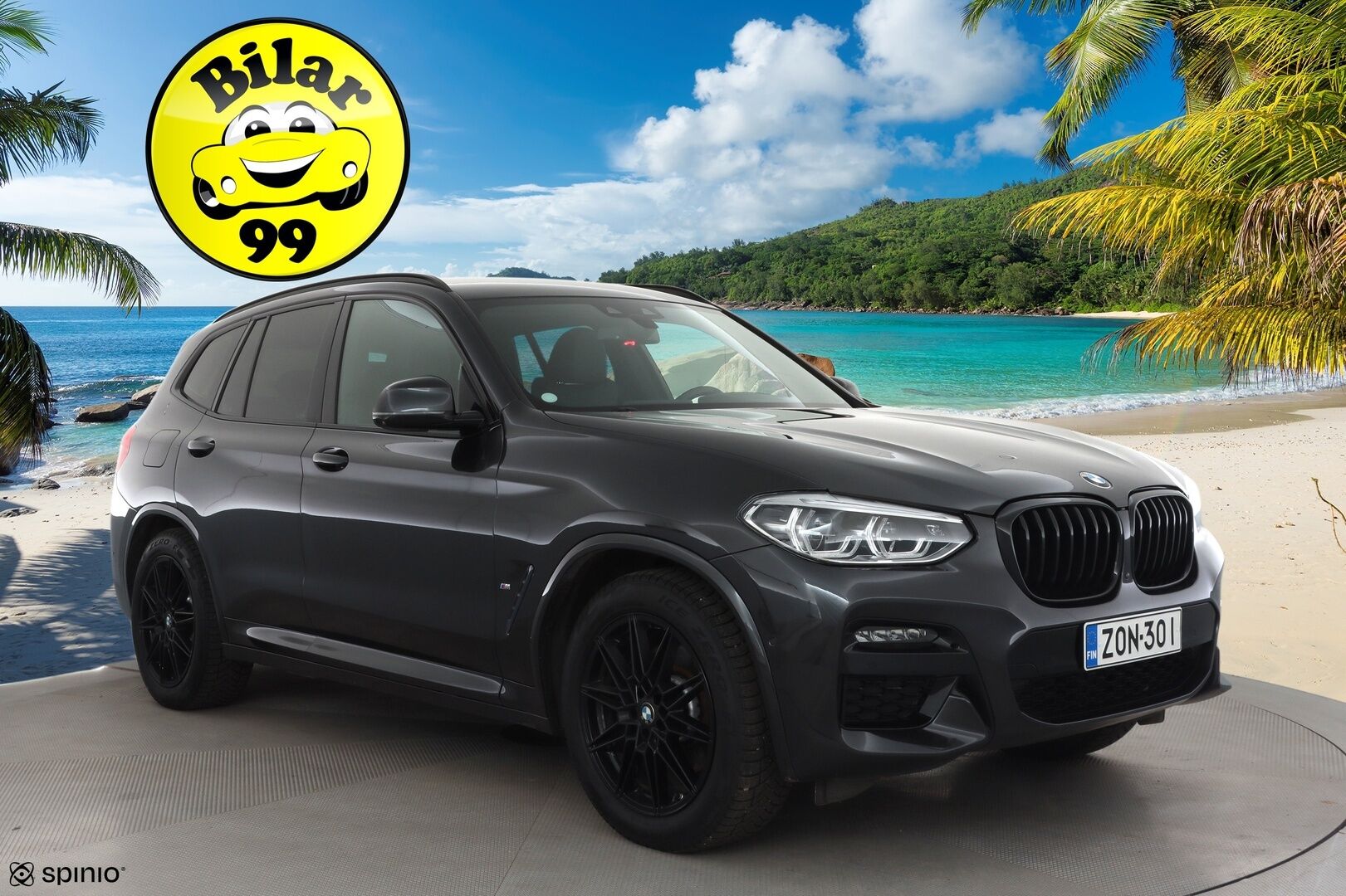 BMW X3 2020 G01 xDrive 30e A Business M Sport * ACC / Koukku / Akkukäyttöinen lisälämmitin / Adapt LED / Hifi / 360-Kamera / Nahat * - Merkkihuollettu / 2x Lataus / Kahdet Renkaat