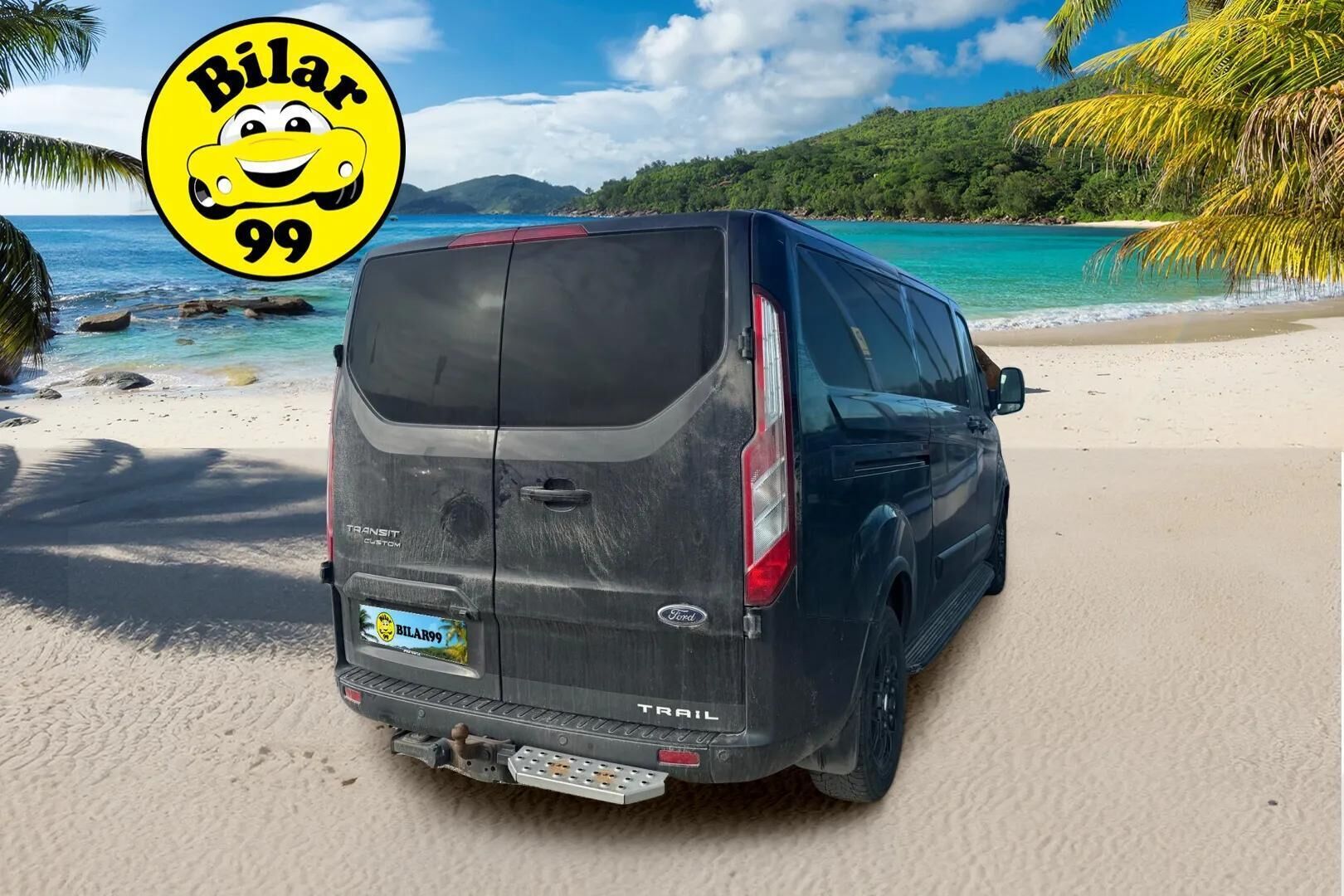 Ford Transit Custom 2022 2.0 TDCi 340 170 hv M6 Trail Van N1 L2H1 * Webasto / Nahkasisusta / Peruutuskamera / Koukku / Vakkari / Apple&Android * - Suomi-auto / Astinlaudat / Juuri katsastettu / TRAIL-varustelu / Vanerointi