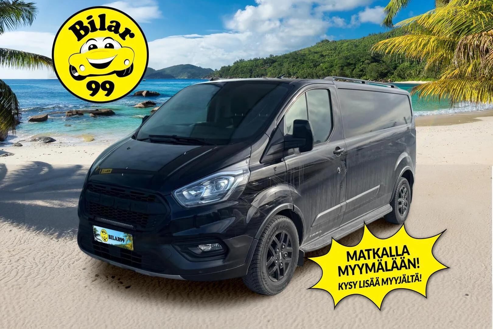 Ford Transit Custom 2022 2.0 TDCi 340 170 hv M6 Trail Van N1 L2H1 * Webasto / Nahkasisusta / Peruutuskamera / Koukku / Vakkari / Apple&Android * - Suomi-auto / Astinlaudat / Juuri katsastettu / TRAIL-varustelu / Vanerointi
