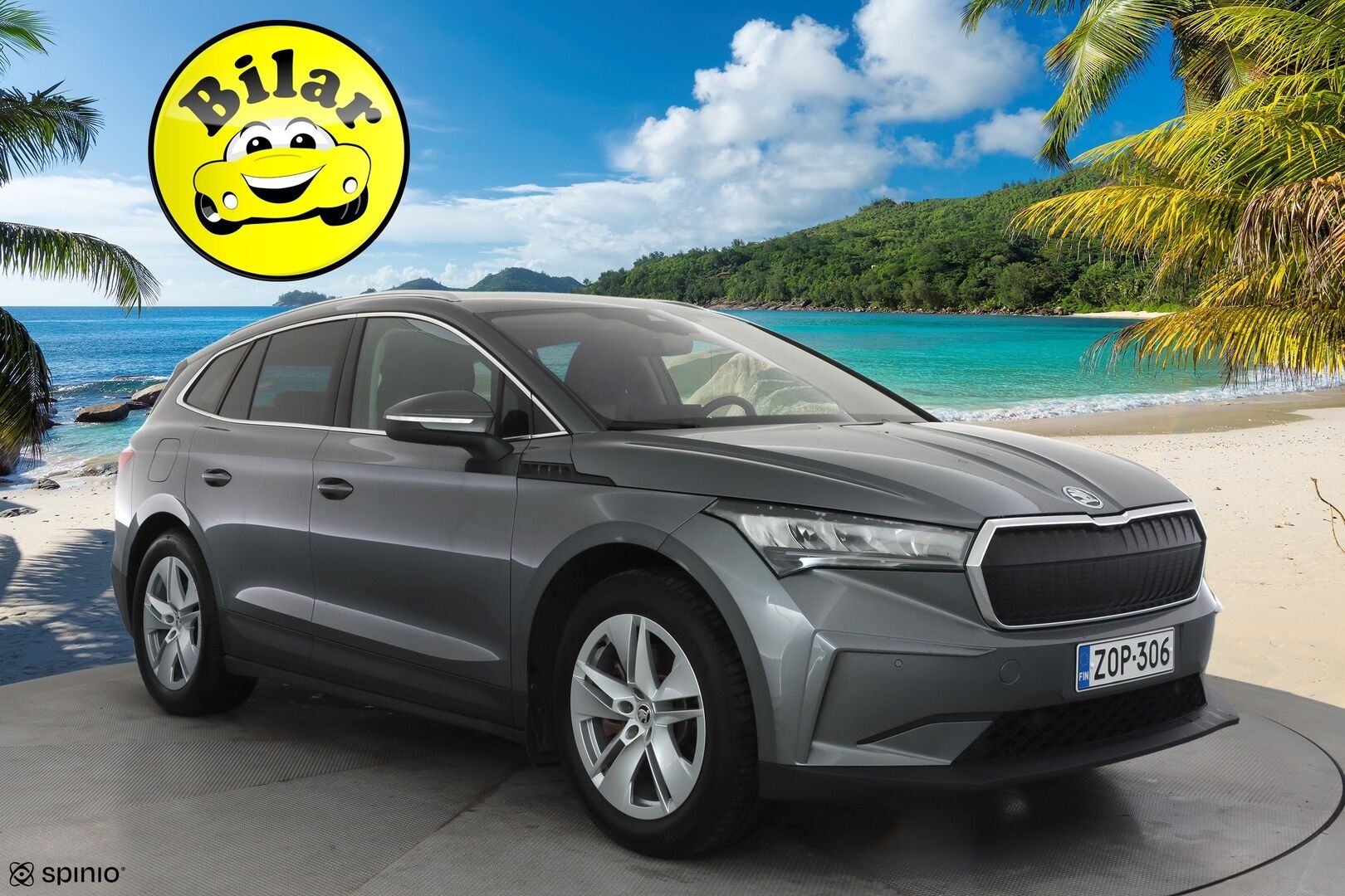 Skoda Enyaq 2022 80 iV - 1- om suomi- auto | ACC | ILP | Muistipenkki | Keyless | Kamera | Side Assist | Lane Assist | Sähk. takaluukku | Ambient | 2x renkaat aluin