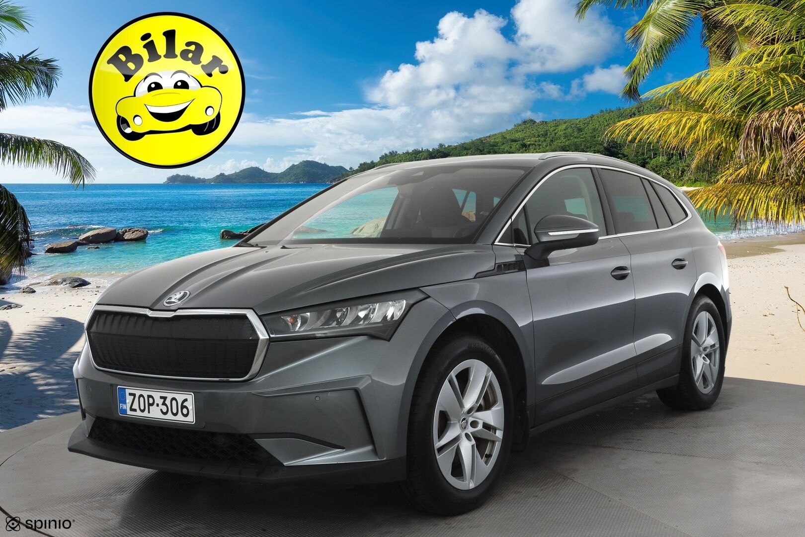 Skoda Enyaq 2022 80 iV - 1- om suomi- auto | ACC | ILP | Muistipenkki | Keyless | Kamera | Side Assist | Lane Assist | Sähk. takaluukku | Ambient | 2x renkaat aluin