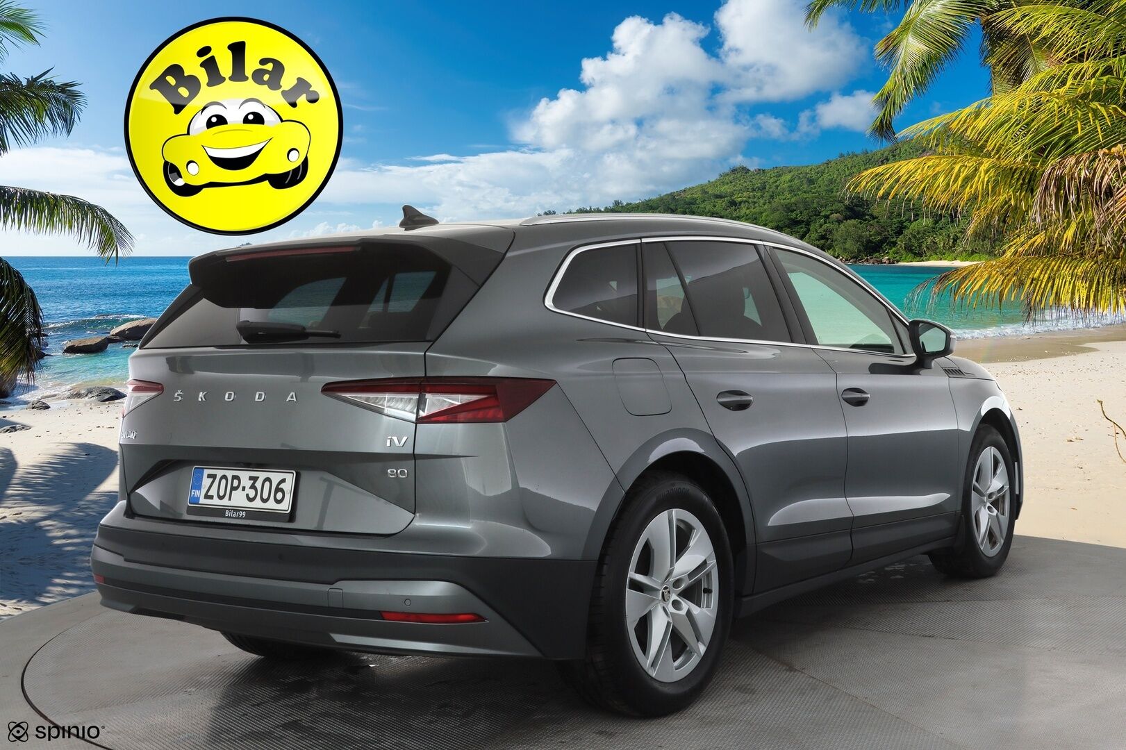 Skoda Enyaq 2022 80 iV - 1- om suomi- auto | ACC | ILP | Muistipenkki | Keyless | Kamera | Side Assist | Lane Assist | Sähk. takaluukku | Ambient | 2x renkaat aluin