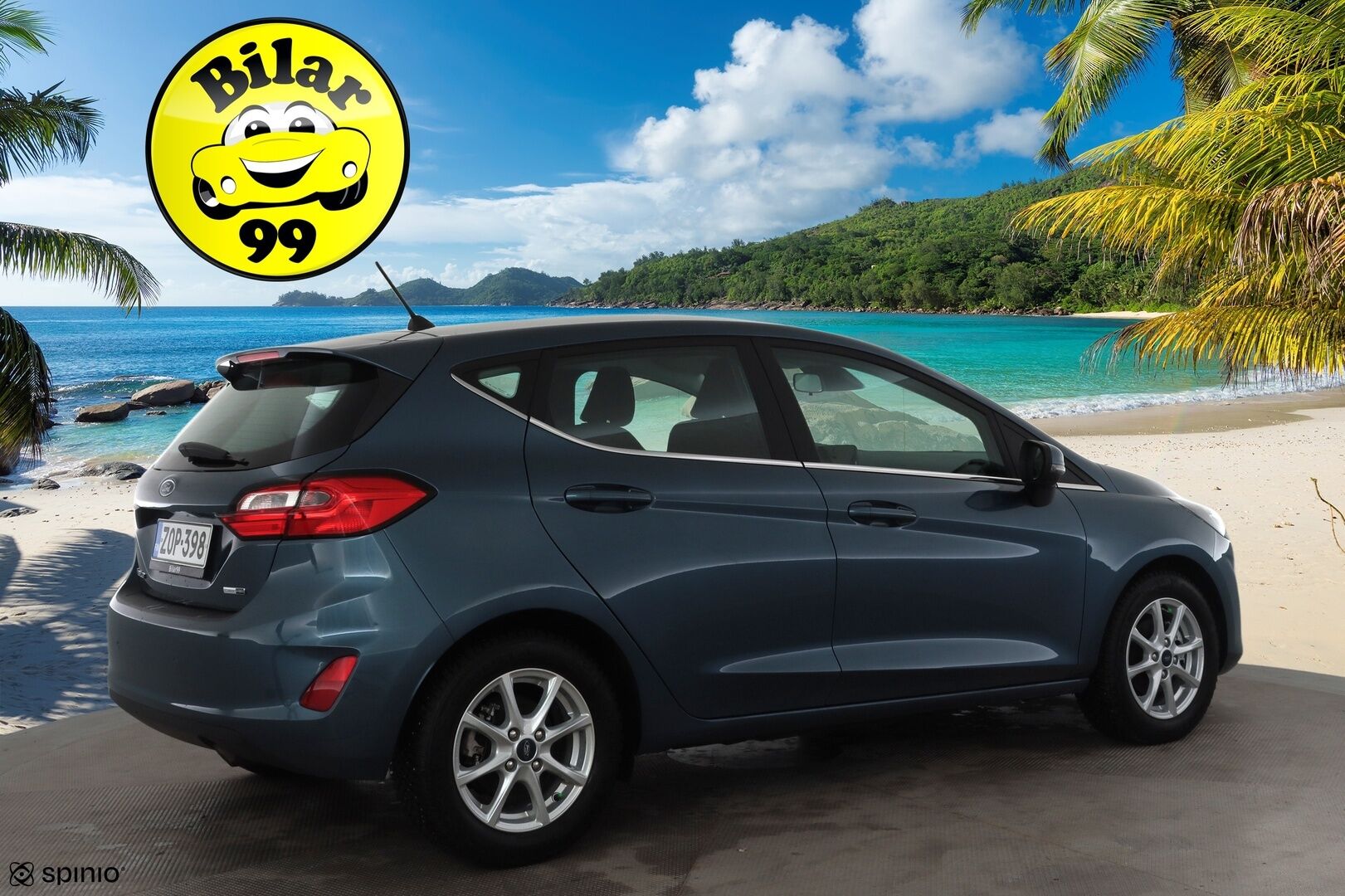 Ford Fiesta 2022 1.0 EcoBoost Hybrid (mHEV) 125hv A7 DCT Titanium * Vakkari / P.tutka / LED / Lohko / Ratinlämmitin * - Suomi-auto / Kahdet renkaat aluvanteilla / Merkkihuollettu - HULLUT JOULUT KORKOTARJOUS 2,49% 