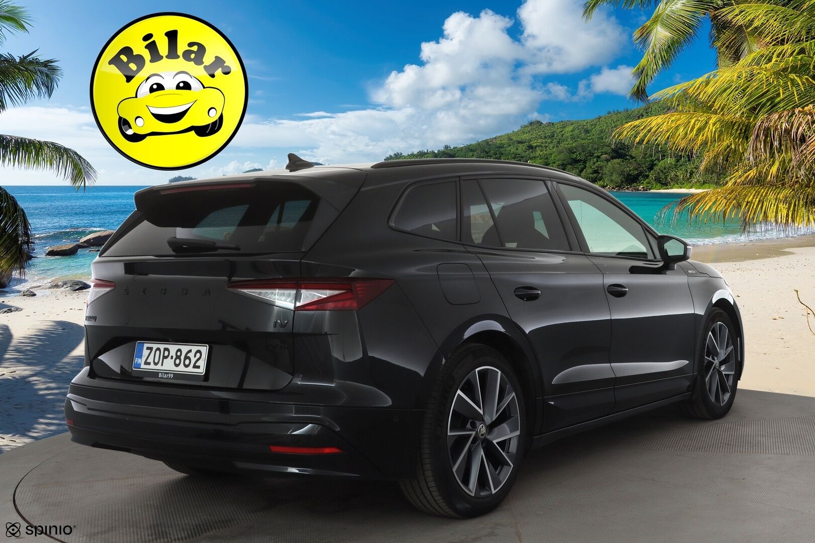 Skoda Enyaq 2022 80x 4x4 SportLine iV - | ACC | ILP | Koukku | P.Kamera | Skoda crystal light Matrix LED | Ratinlämmitys | Keyless | Apple&Android | Suomi-auto | Kahdet Renkaat | Merkkihuollettu |