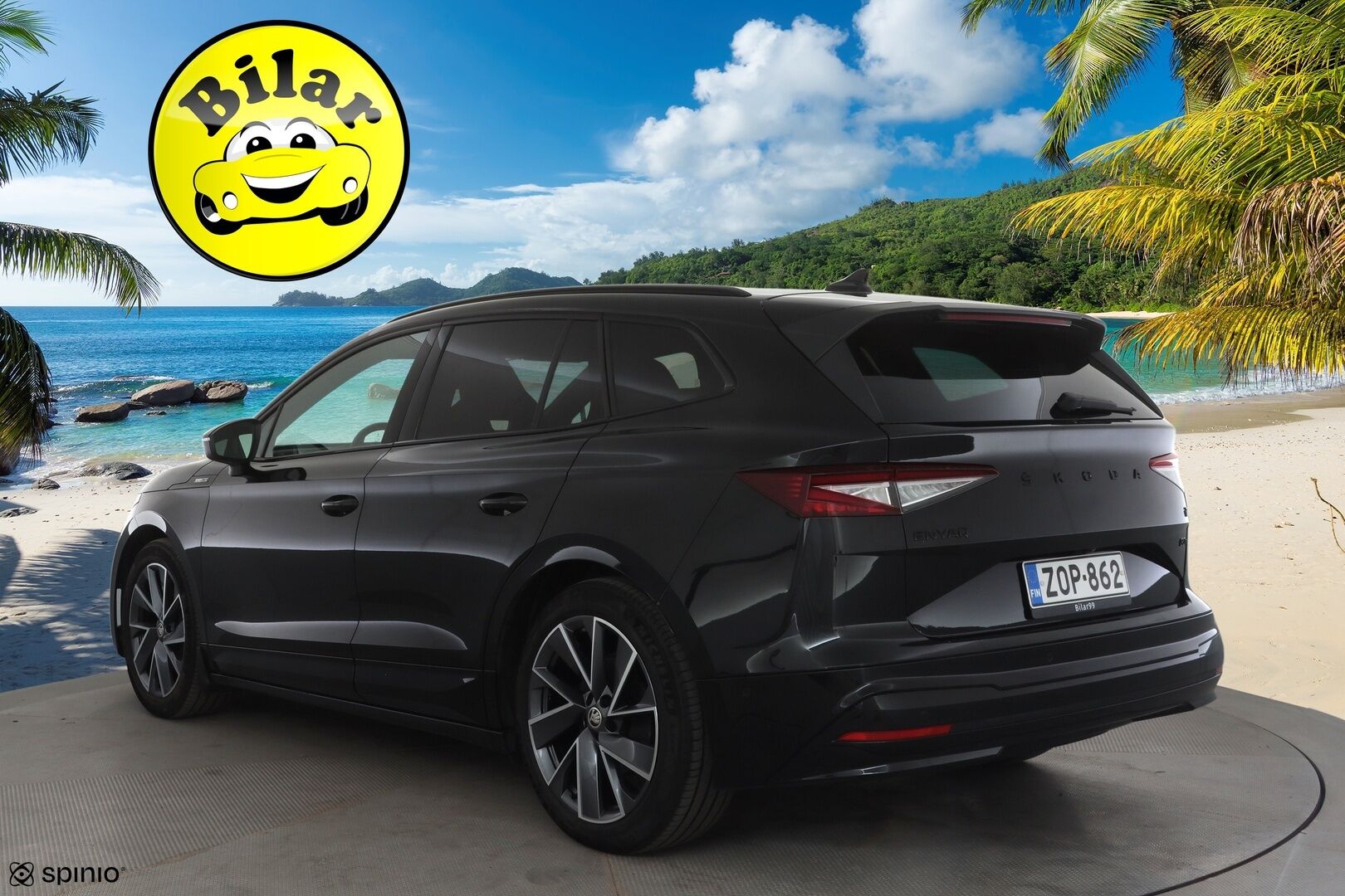 Skoda Enyaq 2022 80x 4x4 SportLine iV - | ACC | ILP | Koukku | P.Kamera | Skoda crystal light Matrix LED | Ratinlämmitys | Keyless | Apple&Android | Suomi-auto | Kahdet Renkaat | Merkkihuollettu |
