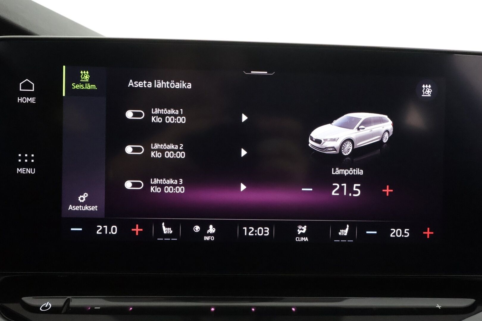 Skoda Octavia 2022 Combi 1.0 TSI Style eTEC DSG Autom. - | ACC | Koukku | Webasto | Matrix | Lane Assist | Side Assist | P.kamera | Keyless | Ambient Light | Lämm. ratti ja tuulilasi | 1-om suomiauto | Merkkihuollot | 