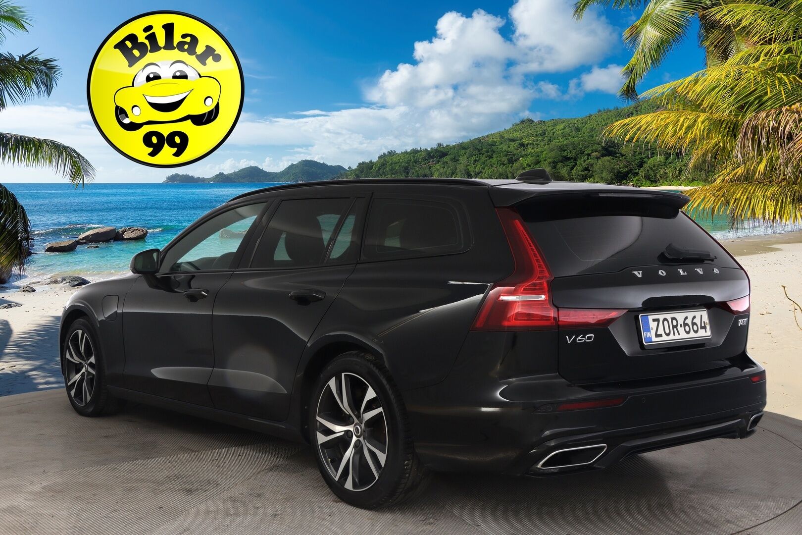 Volvo V60 2019 T8 AWD R-Design aut *Panorama / Webasto / ACC / HUD / FULL-LED / VOC / BLIS* - *Koukku / Navi / Keyless / 2x Renkaat ja vanteet*