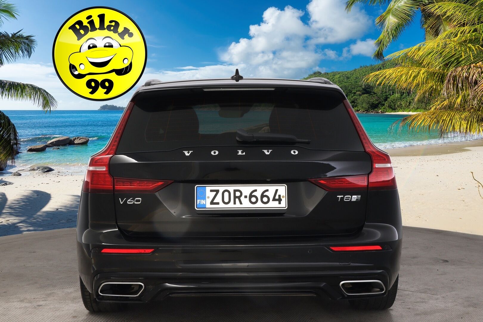Volvo V60 2019 T8 AWD R-Design aut *Panorama / Webasto / ACC / HUD / FULL-LED / VOC / BLIS* - *Koukku / Navi / Keyless / 2x Renkaat ja vanteet*