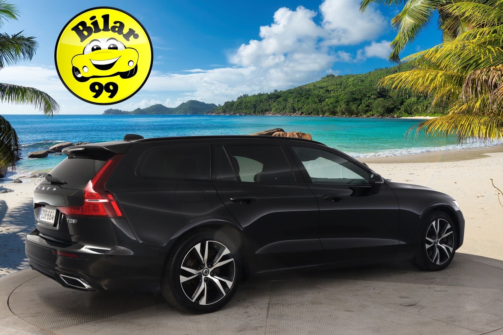 Volvo V60 2019 T8 AWD R-Design aut *Panorama / Webasto / ACC / HUD / FULL-LED / VOC / BLIS* - *Koukku / Navi / Keyless / 2x Renkaat ja vanteet*
