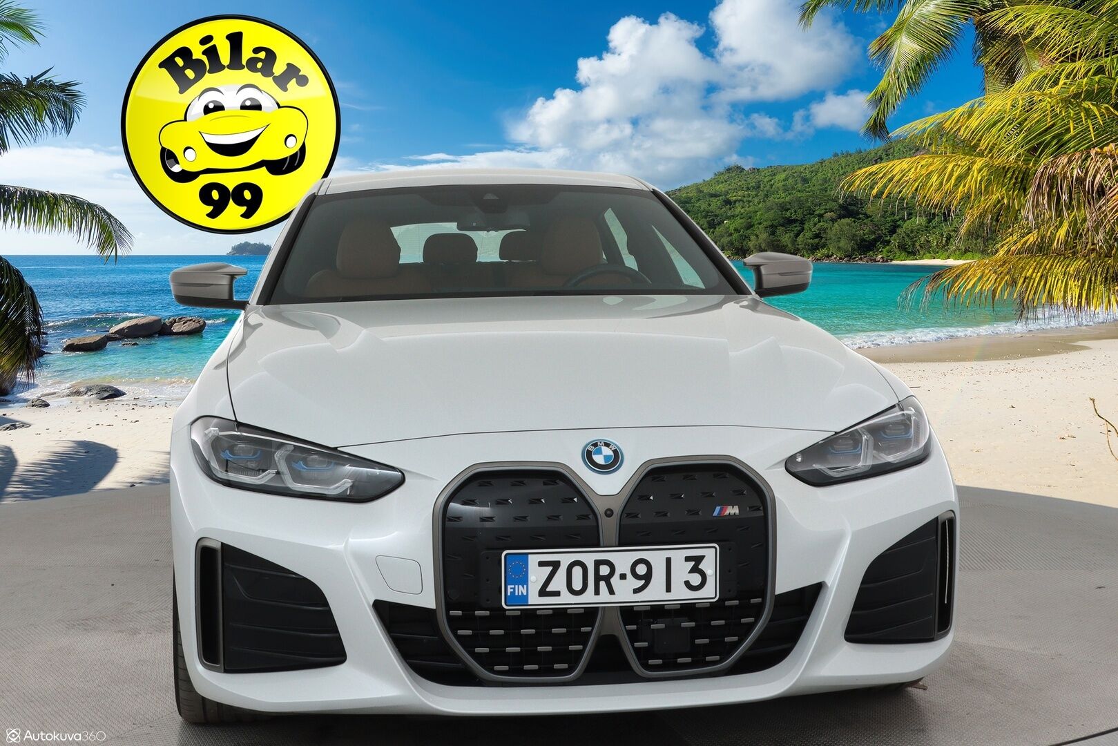 BMW I4 M50 2022 M50 Charged Plus M-Sport **Adapt. vakkari / Laser LED / Hifi / 360 Kamera / ComfortAccess / Koukku** - 3,99 % KORKOTARJOUS TÄHÄN AUTOON -  1-om. Suomi-auto / Akku kuntotarkastettu / Kahdet renkaat 