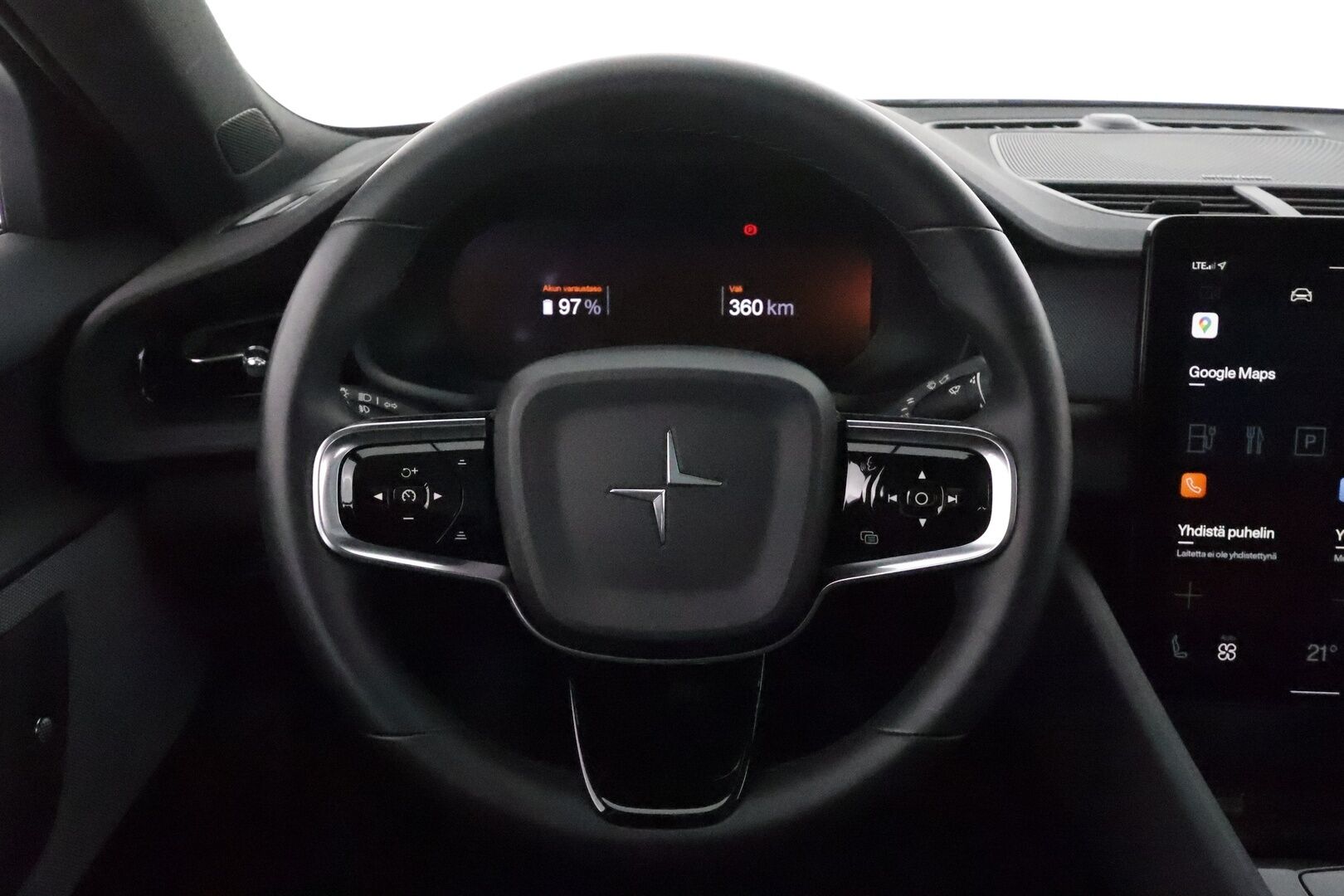 Polestar 2 2021 Launch Edition, 300kW, 78kWh *ACC / H&K / 360° / Lasikatto / Pixel LED / Muistipenkki / Navi / BLIS / Sporttipenkit* - Kahdet renkaat aluvanteilla / Merkkihuollettu