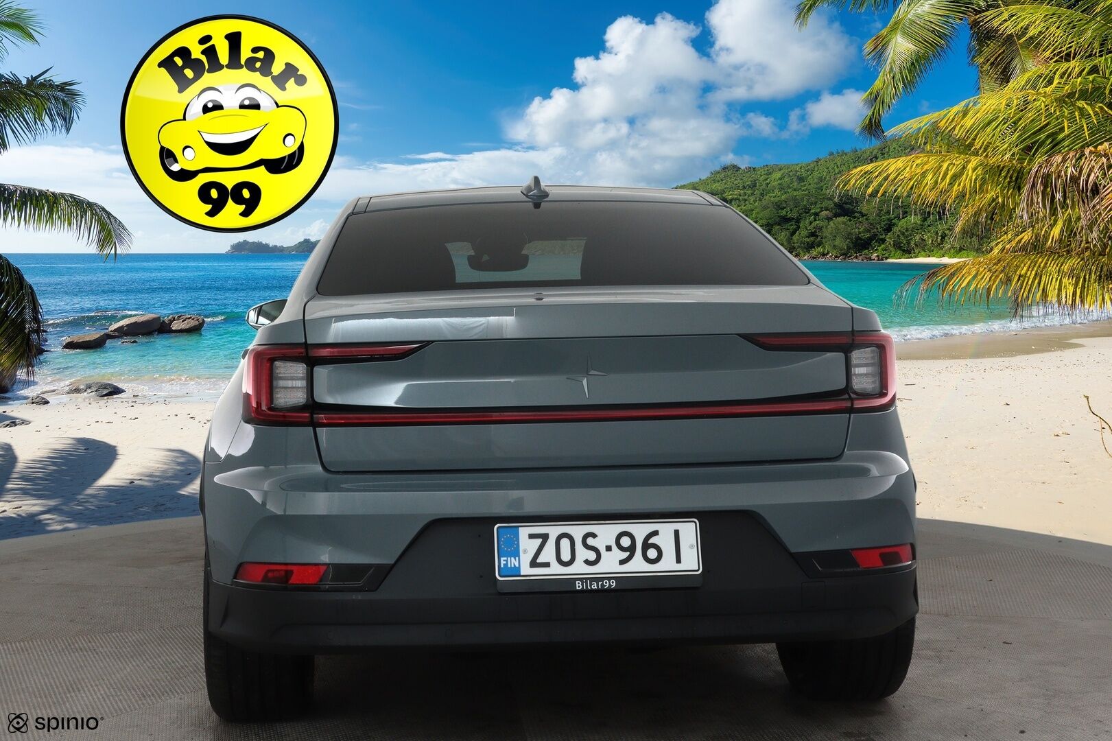 Polestar 2 2021 Launch Edition, 300kW, 78kWh *ACC / H&K / 360° / Lasikatto / Pixel LED / Muistipenkki / Navi / BLIS / Sporttipenkit* - Kahdet renkaat aluvanteilla / Merkkihuollettu