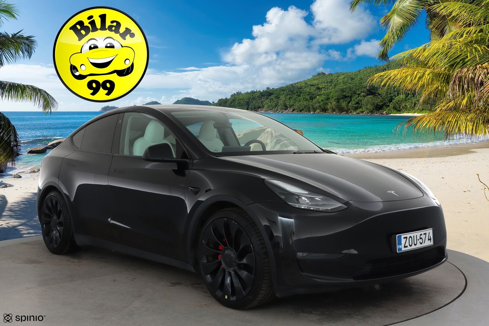 Tesla Model Y 2023 Performance **Lasikatto / Lämpöpumppu / Adapt.Vakkari / Matrix-LED / P.Kamera / Muistipenkki / Navi / KeylessGO** - Suomi-auto / 2x Latauskaapelit