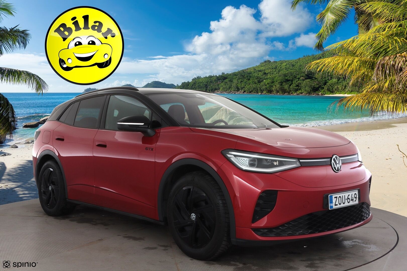 Volkswagen ID.4 2023 GTX Dual Motor AWD,  akku 77 kWh - | ACC | ILP | Koukku | IQ-Light | P-Kamera | Puolinahat | Ratinlämmitys | Digimittaristo | 360-Kamera | Suomi-auto | Kahdet Renkaat | Merkkihuollettu |