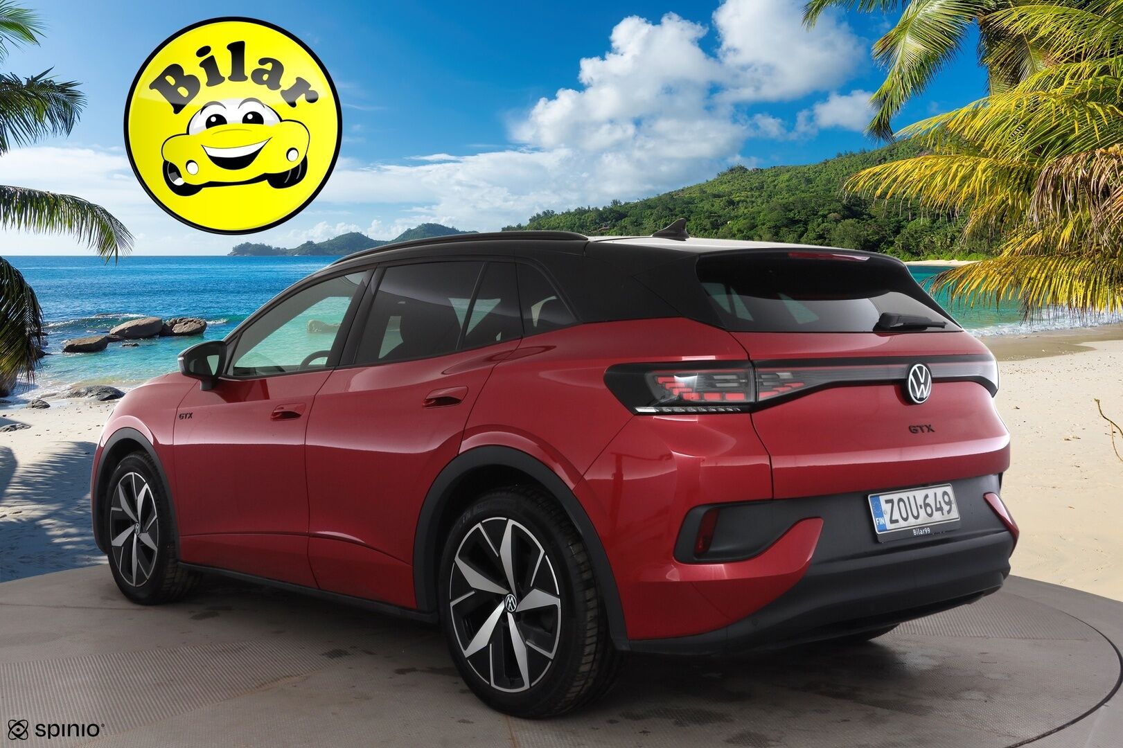 Volkswagen ID.4 2023 GTX Dual Motor AWD,  akku 77 kWh - | ACC | ILP | Koukku | IQ-Light | P-Kamera | Puolinahat | Ratinlämmitys | Digimittaristo | 360-Kamera | Suomi-auto | Kahdet Renkaat | Merkkihuollettu |