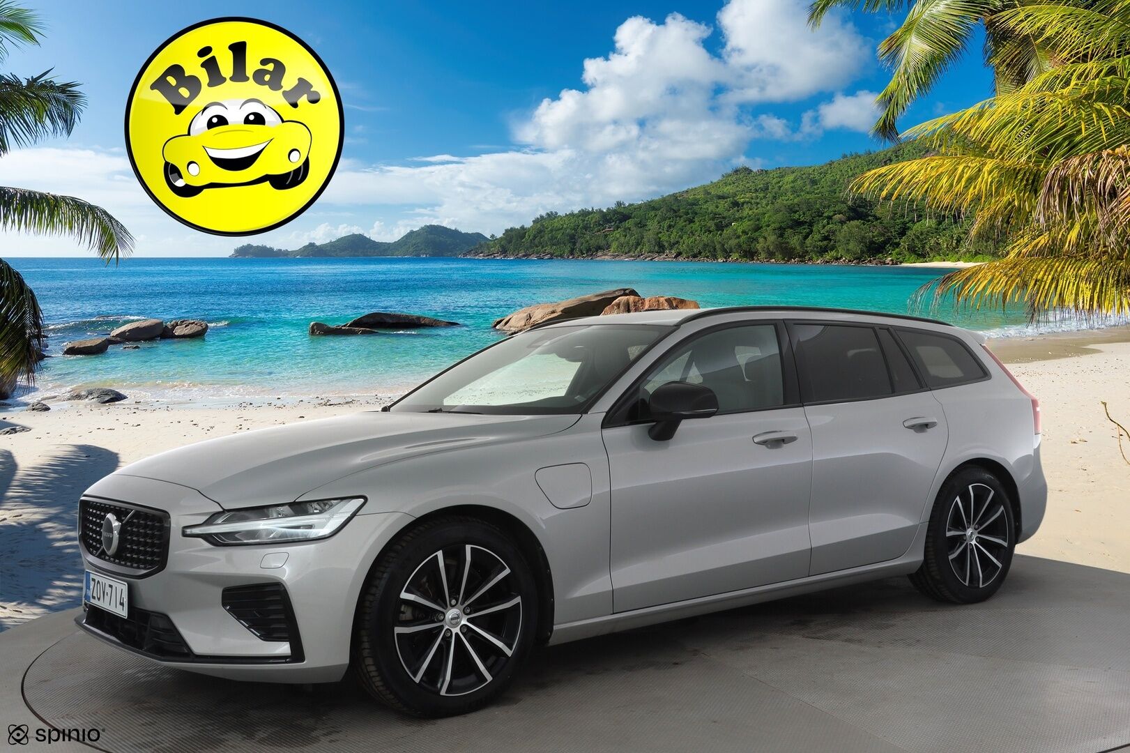Volvo V60 2023 T6 AWD Long Range Plus Dark aut - | Koukku | ACC | Full-LED | P.Kamera | Sporttipenkit Muistilla | Navi | Kaistavahti | Keyless | HP Audio | 1-om Suomi-auto | 2x Latauskaapelit | Kahdet renkaat | Merkkihuollot |