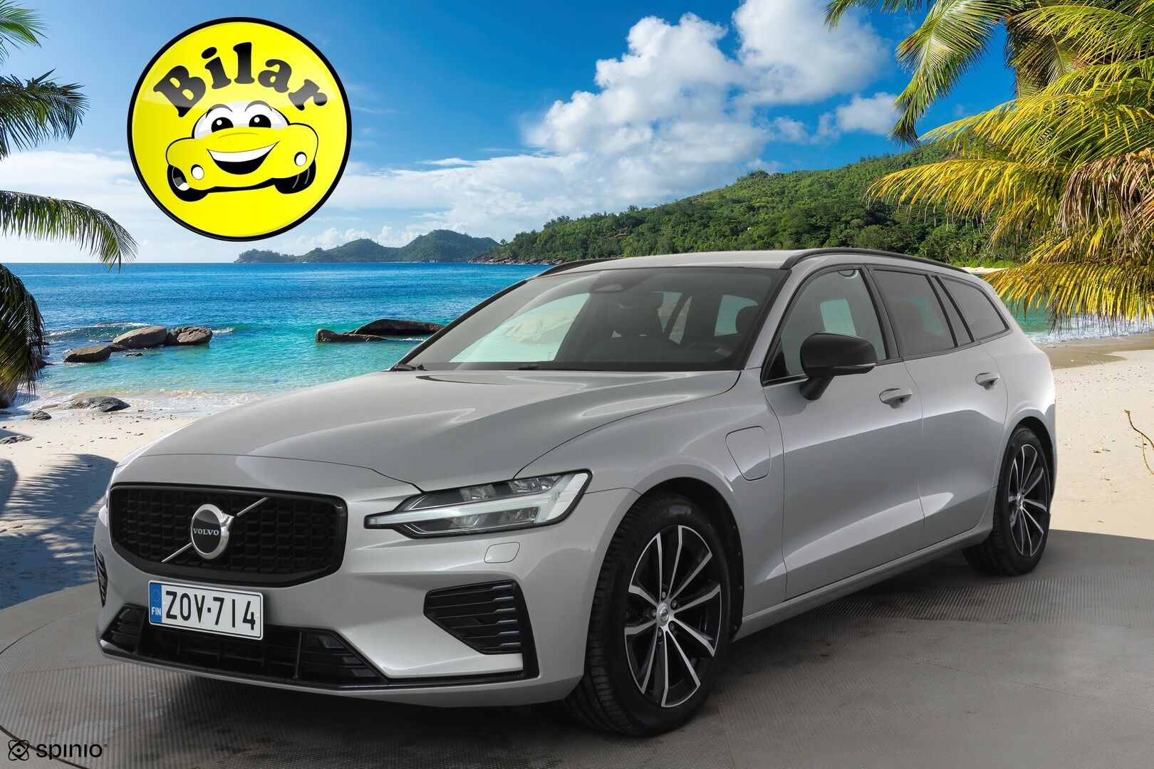 Volvo V60 2023 T6 AWD Long Range Plus Dark aut - | Koukku | ACC | Full-LED | P.Kamera | Sporttipenkit Muistilla | Navi | Kaistavahti | Keyless | HP Audio | 1-om Suomi-auto | 2x Latauskaapelit | Kahdet renkaat | Merkkihuollot |