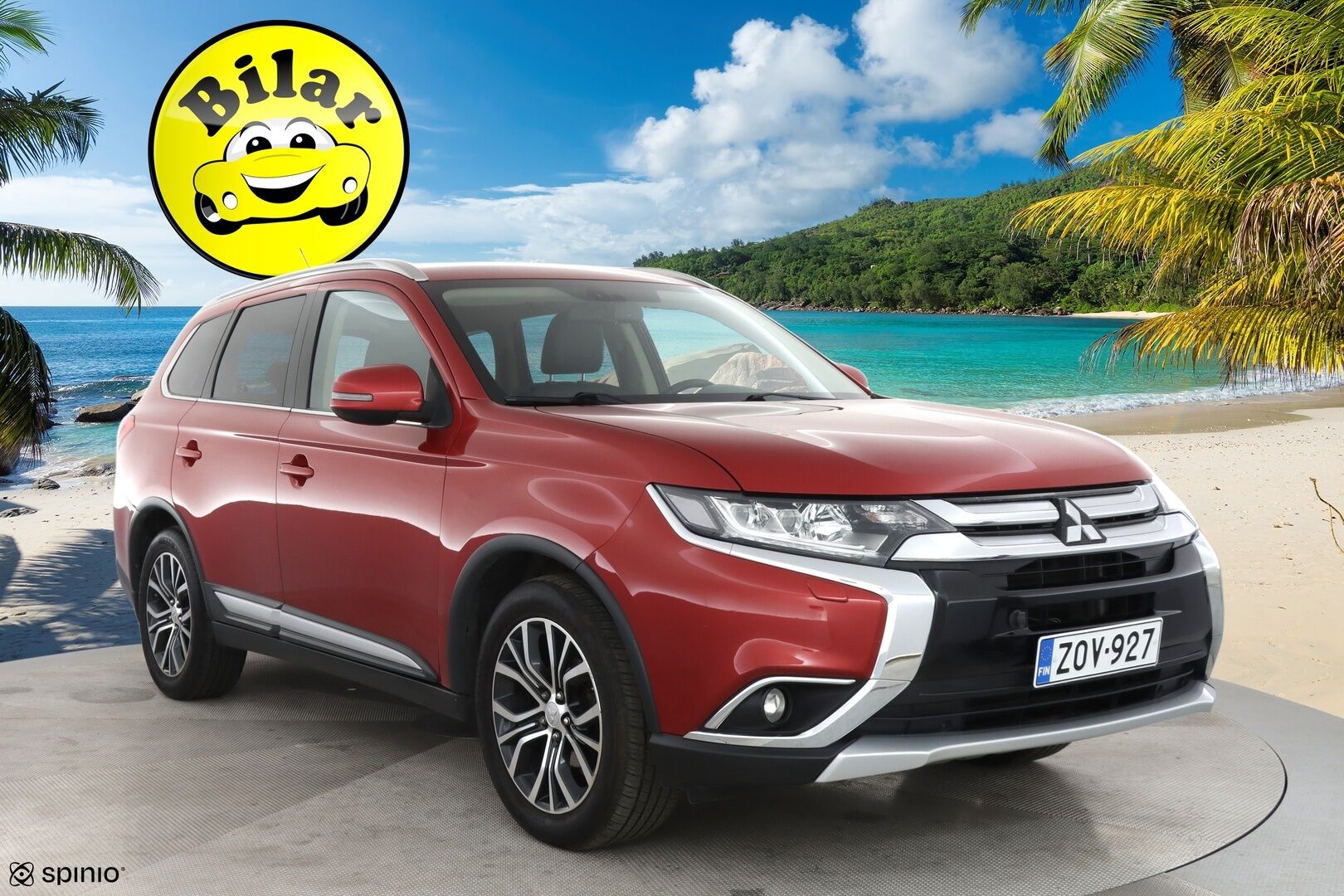 Mitsubishi Outlander 2016 2,0 MIVEC Instyle NAVI CVT 4WD 7P Business - | Vakkari | 7-paikkainen | Rehti bensa | Nahkasisusta | Navi | Bluetooth | Koukku