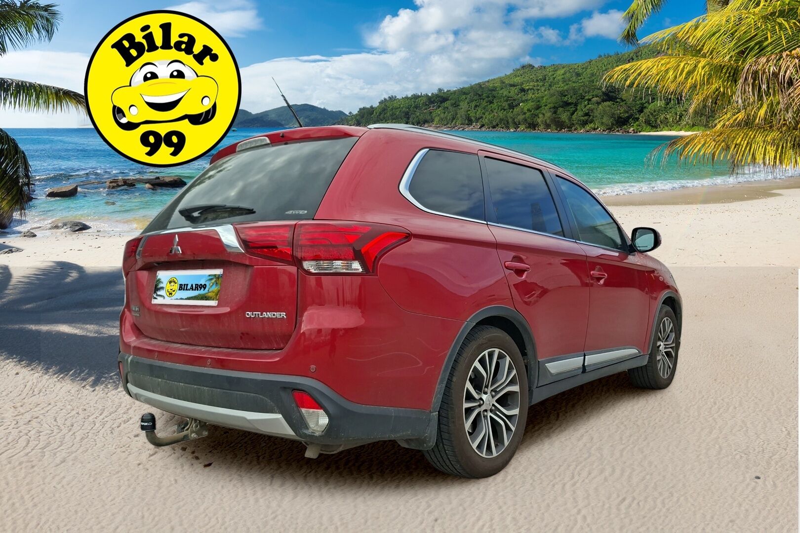 Mitsubishi Outlander 2015 2,0 MIVEC Instyle NAVI CVT 4WD 7P Business - | Vakkari | 7-paikkainen | Rehti bensa | Nahkasisusta | Navi | Bluetooth | Koukku