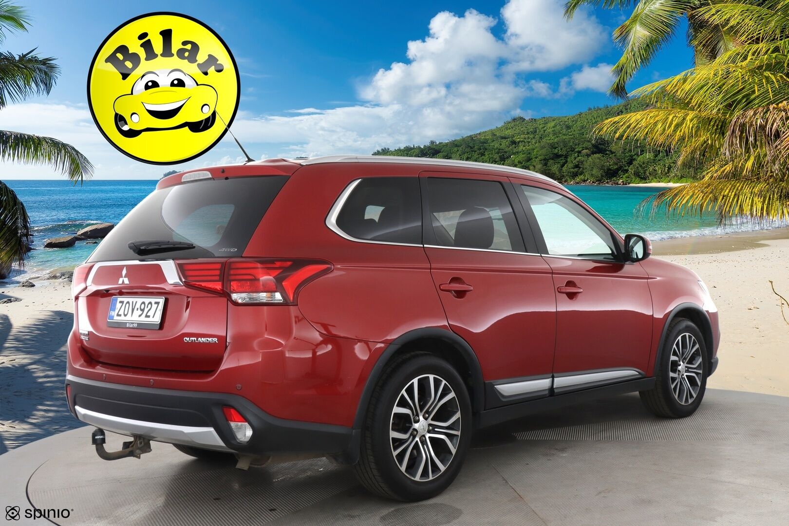 Mitsubishi Outlander 2016 2,0 MIVEC Instyle NAVI CVT 4WD 7P Business - | Vakkari | 7-paikkainen | Rehti bensa | Nahkasisusta | Navi | Bluetooth | Koukku